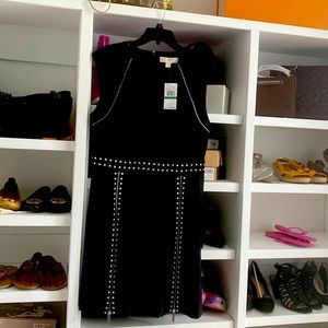 Black studded Michael KORS dress with tag